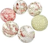 English Garden fabric wrapped balls