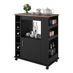 Ameriwood Home Williams Kitchen Cart, Black