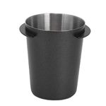 Coffee Dosing Cup, Stainless Steel Coffee Dosing Cup Powder Feeder Part for 58mm Espresso Machine DIY Tools Special Accessories for Coffee Machine Removable Accessories for Coffee Machine(Black)