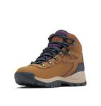 Columbia baby-girls Newton Ridge Plus Waterproof Hiking Boot, Light Brown/Cyber Purple, 5 M US