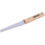 Draper 115mm Shoe or Leather Knife | Flexible Polished Steel Blade| Wood Handle | Hand Tools | 80201