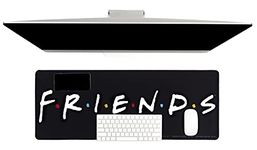 Paladone Friends TV Show Logo Desk Mat 40 x 80 Centimeter, Office Desk Blotter Laptop Mat for Office and Home, White, One Size, PP8827FR