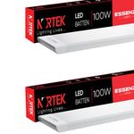 Nortek Essenza 100 Watt Led Tube Lights For Home Cool White Led Tube Light For Living Room, Bedroom, Office, Commercial And Industrial Space Eco-Friendly, And Cost-Saving Led Light Pack Of 2