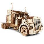 UGEARS Truck DIY Kit – Heavy Boy Truck Model – Miniature Plywood DIY Model – Unique and Interesting Present Idea – VM-03 Truck Model with Driver Cabin – Ecological Wooden Model with No Glue Required