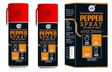 Viewers Pepper Spray (55 ml) for Women Men and Girl (Pack of 2 Red)