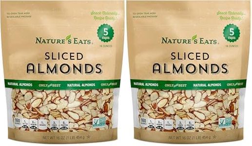 Nature's Eats Natural Sliced Almonds, 16 Ounce (Pack of 2)