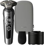 Philips Norelco S9000 Prestige Rechargeable Wet & Dry Shaver with Precision Trimmer and Premium Case, SP9841/84