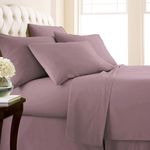 Southshore Fine Living, Inc. 6 Piece Queen Deep Pocket Sheet Set, Ultra Soft Microfiber Sheets with 21" Deep Queen Fitted Sheet, Oversized Flat Sheet, 4 Queen Pillowcases, Lavender