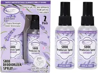 Air Jungles Shoe Deodorizer Spray, Shoe Odor Eliminator, Shoe Smell Eliminator Lavender Scent for Sneaker, Boot and Locker, Gym Bag Deodorizer, Shoe Freshener for Stinky Shoes