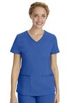 healing hands Purple Label Women's Juliet Top - Two Pocket V-Neck Scrub Top