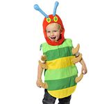 PRETEND TO BEE Caterpillar Tabard Fancy Dress Costume for Kids, Unisex Child, Multicoloured, 3-7 Years