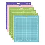 [6 Pack] Cutting Mat (12x12) Inch for Cricut Maker and Cricut Explore Cutting Machines, Light/Standard/Strong/FabricGrip Cut All The Essentials, from Delicate Paper to Heavier Specialty Materials