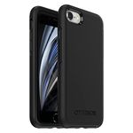 OtterBox Symmetry Case for iPhone 7/8/SE 2nd Gen/SE 3rd Gen, Shockproof, Drop proof, Protective Thin Case, 3x Tested to Military Standard, Black, No Retail Packaging