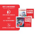 Warmee Combo Body & Hand Warmer Heat Pouch Air Activated Heat Warmers - Up to 8+ Hours of Self Heating Warmer, Long Lasting Safe Natural Odorless (Pack of 10 Body + 3 Pair Hand)