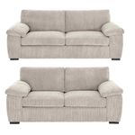 Sofa Selection Jumbo Cord 3+2-Seater Sofa Set: Redefining Comfort and Style in Your Living Space with Our Elegant 3+2-Seater Jumbo Cord Sofa (3+2 Seater, Cream)