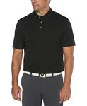 Callaway Men's Short Sleeve Core Performance Golf Polo Shirt with Sun Protection (Size Small-4x Big & Tall), Black, 4X-Large