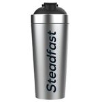 Steadfast Nutrition Stainless Steel Shaker 750ml | Sturdy and leak-free | Comfortable To Carry | Free from Harmful BPAs | Comes With A Blending Spring (Silver)