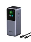 UGREEN Nexode Power Bank 20000mAh 130W Fast Charging, 3-Port USB C Portable Charger, Smart Digital Display Battery Pack Compatible with Dell, HP, ASUS, iPad Pro, iPhone 16, Galaxy S24, AirPods, etc
