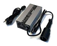 Vital All-Terrain 48V 6A Snap Head 3Pin Round Plug Battery Charger for Club Car Yamaha Ezgo Golf Cart