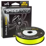 SpiderWire Dura 4, Fishing Line, Superline, , Predator Fishing, Pike, Perch, Zander, Trout, Unisex, Yellow, 0.1mm | 9.1kg | 20lb | 150yd