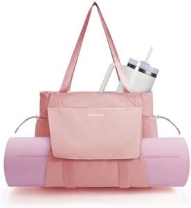 sportsnew Yoga Mat Bag Tote Yoga Gym Bag For Women Men with Waterproof Wet Pocket, Lotus Root Pink