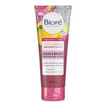 Biore Clear and Bright Yuzu Lemon + Dragon Fruit Resurfacing Scrub Exfoliator, 100 ml