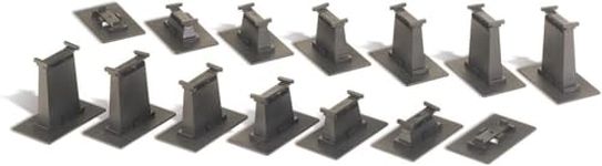 Bachmann Trains 14 PC. E-Z TRACK GRADUATED PIER SET - HO Scale