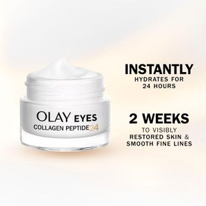 Olay Collagen Peptide Eye Cream with Niacinamide & Vitamin E, 15ml – Anti-Ageing, Hydrating