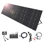 Foldable Solar Panel 300W with 20A Controller -300W Portable Solar Panel for Portable Power Station & RV Battery Camping Cellphones Laptop,12v/24v Monocrystalline(HIGH Efficiency)Charger - USB Outputs