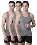 Dollar Bigboss Regular Fit Men's Grey Pack Of 3 Vest (8905282760326_Mdve-04-Derby-Gm-Po3-85)