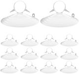 30 Pcs Car Glass Windshield Sunshade Suction Cups Aquarium Pipe Suction Cups Clear Christmas Suction Cups with Loops for Kitchen Bathroom Office Glass Window