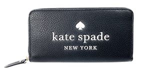 Kate Spade New York Ella Pebbled Leather Large Continental Wallet, Black, Wallet