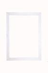 Memory Box Wrapped MDF Picture/Photo/Poster frame with Real Glass - Moulding 20mm Wide and 15mm Deep - (11.75" x 8.25") (21.0 x 29.7cm) White A4