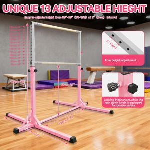 FBSPORT Adjustable Kids Gymnastics Bar – Height Adjustable Training Equipment