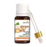 Naturoman Pure Ginger Essential Oil | Natural Oil for Skin Care and Hair Nourishment | Therapeutic Grade | Suitable for All Skin Types | Natural & Pure | Pack of 1 | 15 ml