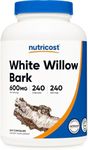 Nutricost White Willow Bark 600mg, 240 Capsules - Vegetarian Friendly, Non-GMO, Gluten Free