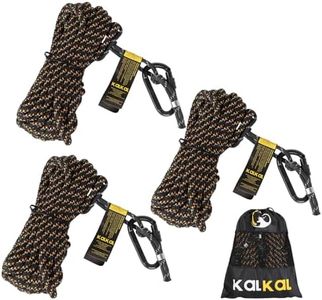 Kalkal Tree Stand Safety Rope, 30FT Reflective Lifeline Hunter Safety Harness for Tree-Stand Hunting, Lightweight Tree Stand Straps