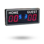 Ledgital Scoreboard, Electronic Score Keeper with Remote, Small Scoreboard with Match Scores for Ping Pong | Voylleyball | Badminton | Basketball|, Home & Guest Scores 0-99 & Match