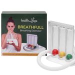 Deep Breathing Lung Exerciser - 3-chamber Incentive Style Spirometer