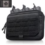 WYNEX Tactical Molle Admin Pouch of Kangaroo Style, Modular EDC Bag Utility Tool Pouch with Mag/Zipper Strip Insert