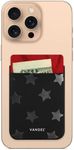 VANDEL Pocket – Stick-On Fabric Phone Wallet Stick On for Women, Cute Credit Card Holder for Phone Case, Stick On Back of Phone Fabric Sleeve for iPhone Pocket