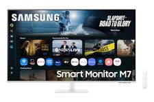 Samsung 43"(1.08m) 4K M7 Vision AI Smart Monitor|UHD 3840 x 2160|Smart TV Experience with AI|Type-C|Apple AirPlay|Gaming Hub|Remote|Speakers|Wi-Fi|Bluetooth|AI Picture & Sound|LS43FM701UWXXL|White