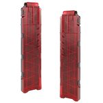 EKIND 18-Darts Quick Reload Clips Compatible for Nerf Ultra Magazine Toy Gun (Red Black, Pack of 2)