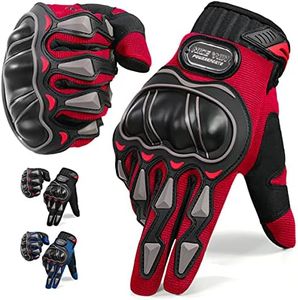 NICEWIN Motorcycle Gloves for Men Women, Touchscreen Mountain Dirt Bike Gloves, Knuckle Protection Motocross Riding Gloves for Hunting, Road Racing, Cycling, Climbing, ATV