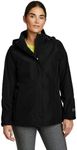 Eddie Bauer Women's Packable Rainfoil Jacket, Black Recycled, Medium