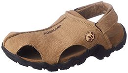 Woodland Men's Khaki Leather Sandal-8 UK (42 EU) (OGD 0350107NW)