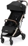 Maxi-Cosi Eva3 Pushchair, 0-4 Years, 0-22 kg, Baby Stroller, Lightweight & Compact Stroller, Full Lie-Flat Position, 3 Recline Positions, Automatic Fold, Carry Strap, Essential Black Champagne