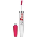 Maybelline New York Superstay 24 2-Step Liquid Lipstick Makeup, Crisp Magenta