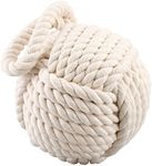 Heavy Cream Nautical Knot Door Stop