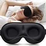 Umisleep Sleep Mask, Women Men 2024 3D Weighted Eye Mask Blocking Lights Sleeping Mask, Relieve Stress, Headache Eye Cover Adjustable Strap,120g Blindfold for Travel/Nap/All Night Sleeping